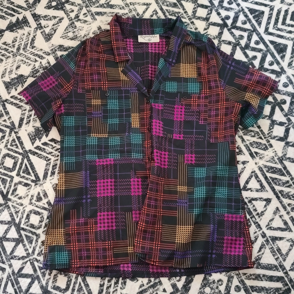 Vintage button up top